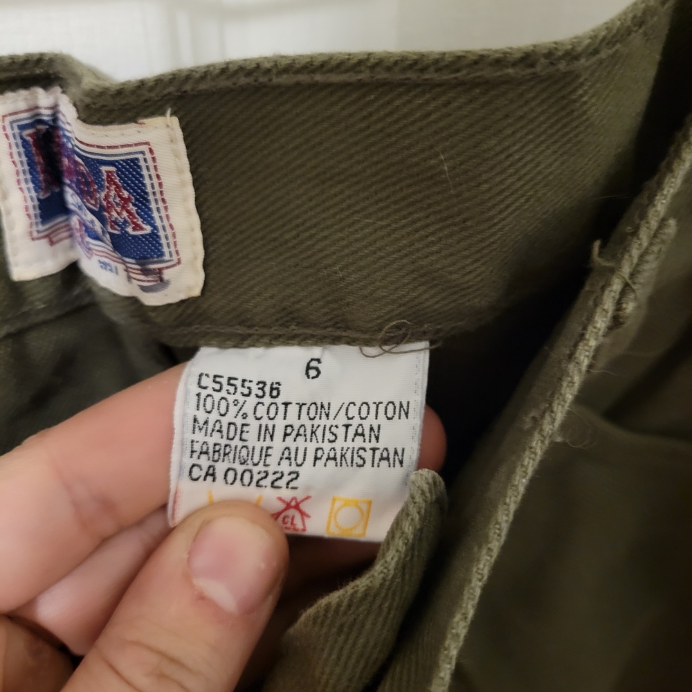 Nevada Olive Green High-Waisted Pants - Picture 5 of 7